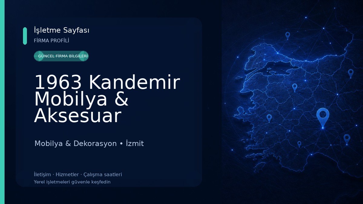 1963 Kandemir Mobilya & Aksesuar Mobilya & Dekorasyon