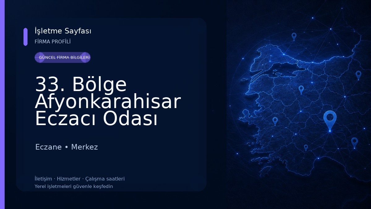 33. Bölge Afyonkarahisar Eczacı Odası