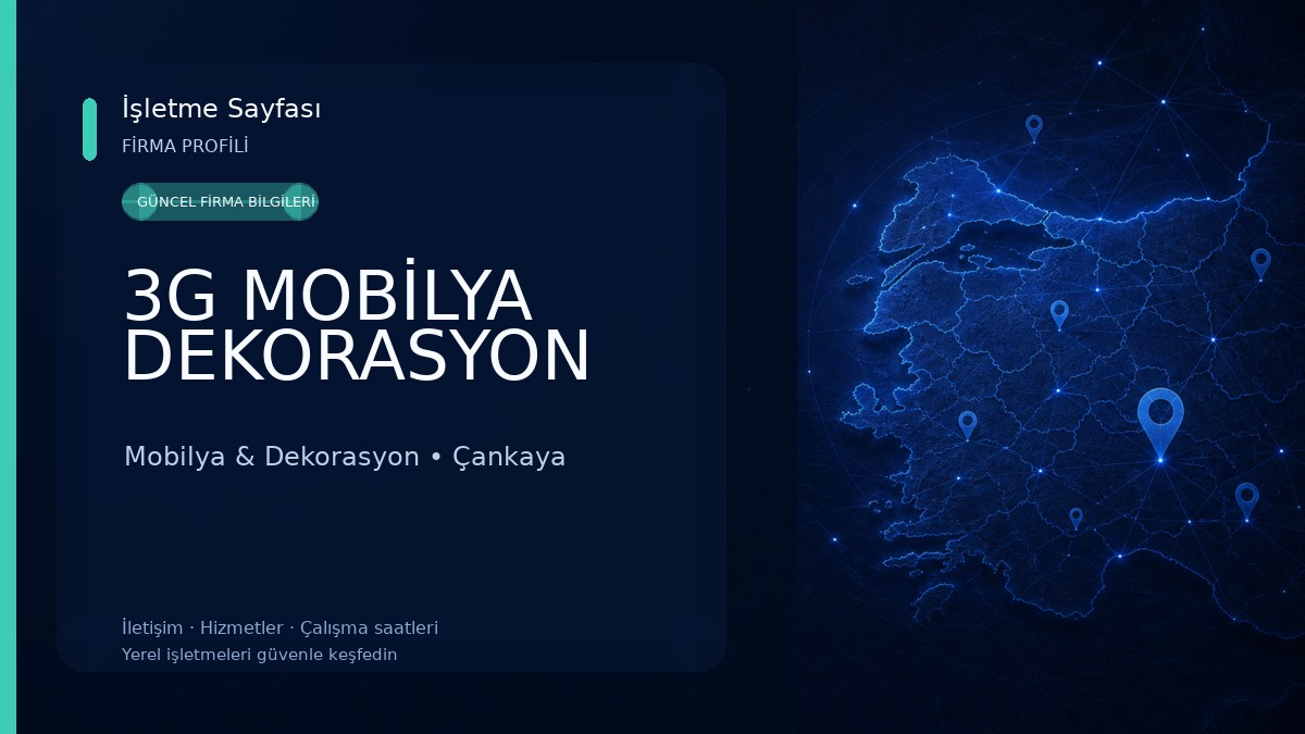3G MOBİLYA DEKORASYON 