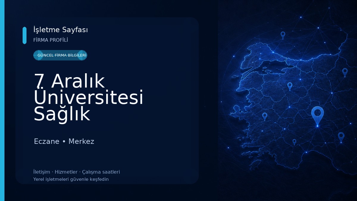 7 Aralık Üniversitesi Sağlık Hizmetleri Meslek Yüksekokulu