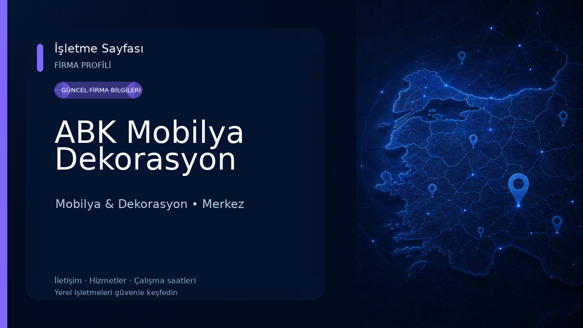 ABK Mobilya Dekorasyon Mobilya & Dekorasyon