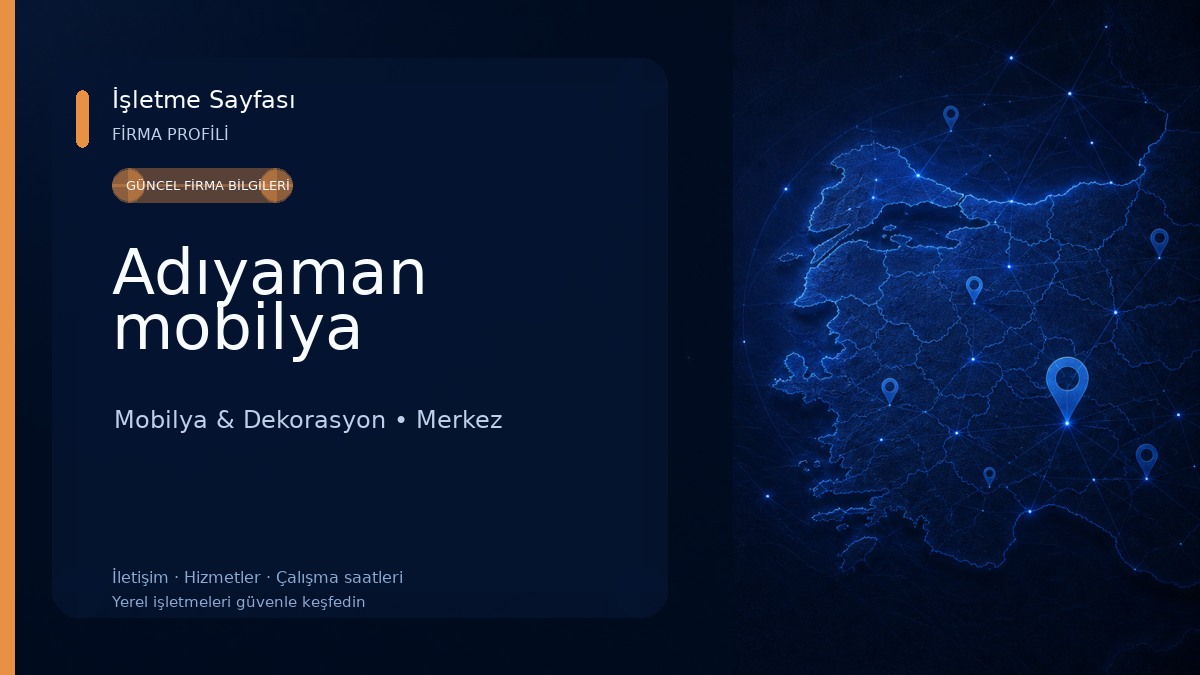 Adıyaman mobilya 
