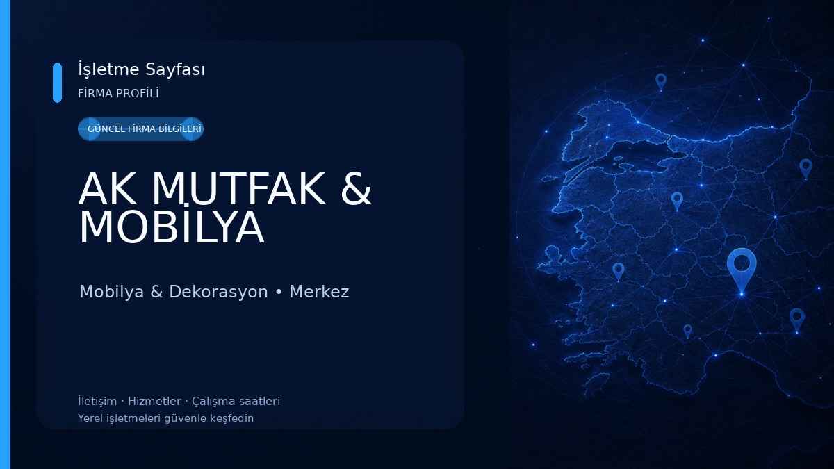 AK MUTFAK & MOBİLYA Mobilya & Dekorasyon