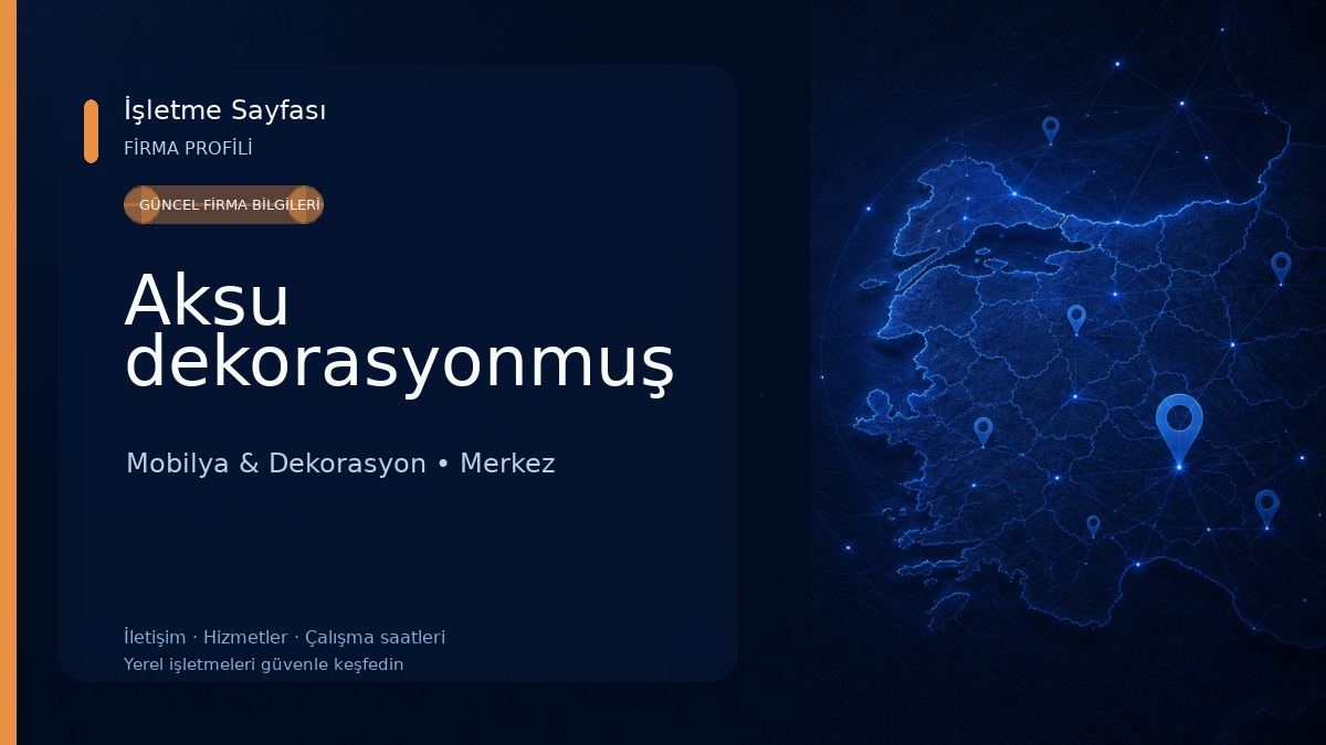 Aksu dekorasyonmuş Mobilya & Dekorasyon