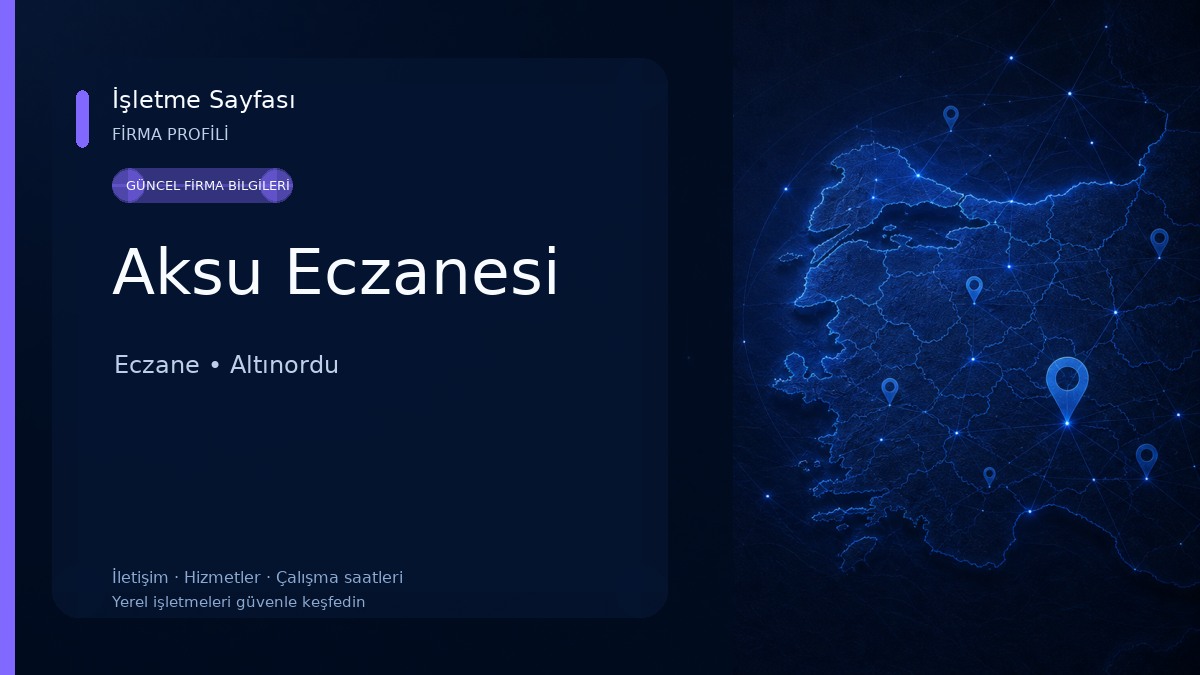 Aksu Eczanesi Eczane