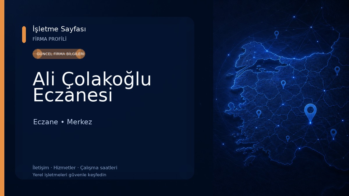 Ali Çolakoğlu Eczanesi