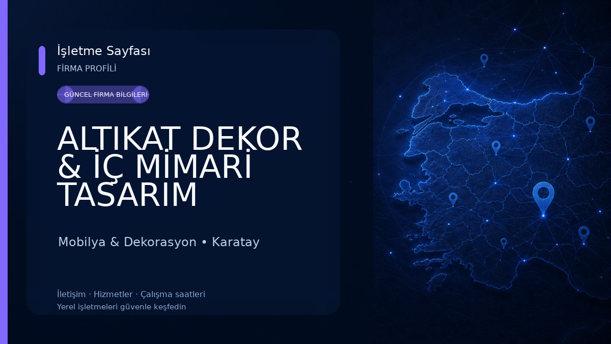 ALTIKAT DEKOR & İÇ MİMARİ TASARIM Mobilya & Dekorasyon
