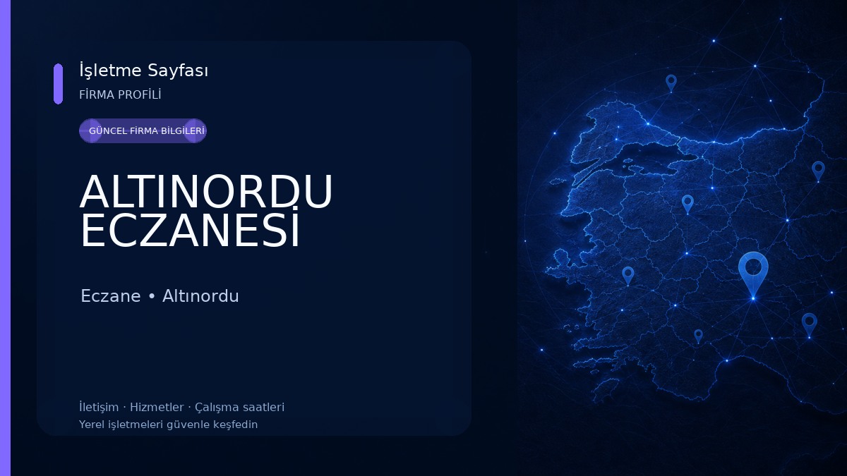 ALTINORDU ECZANESİ Eczane