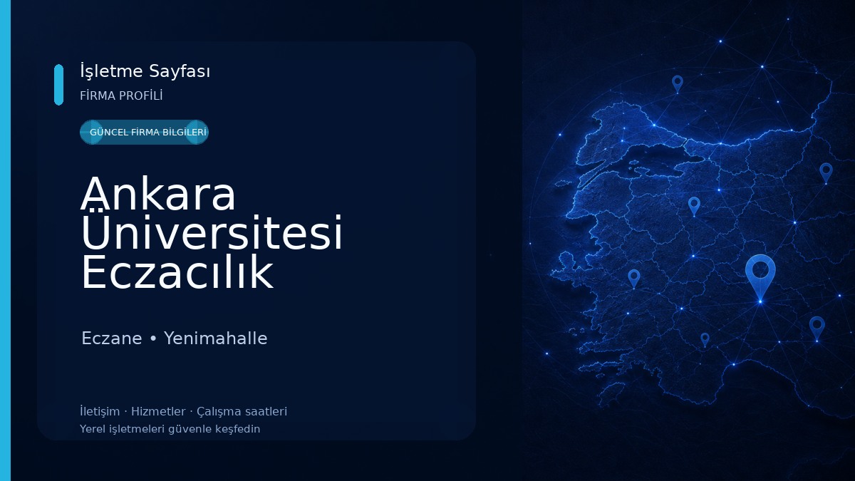 Ankara Üniversitesi Eczacılık Fakültesi Eczane