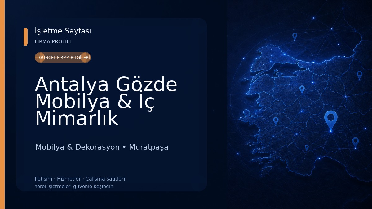 Antalya Gözde Mobilya & İç Mimarlık Mobilya & Dekorasyon