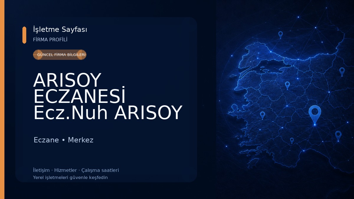 ARISOY ECZANESİ Ecz.Nuh ARISOY Eczane