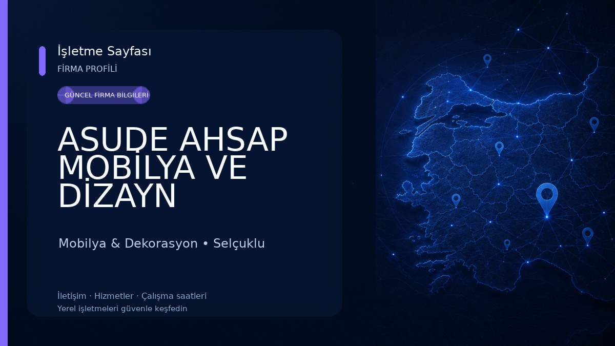 ASUDE AHSAP MOBİLYA VE DİZAYN 