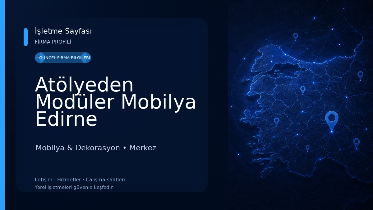 Atölyeden Modüler Mobilya Edirne Mobilya & Dekorasyon