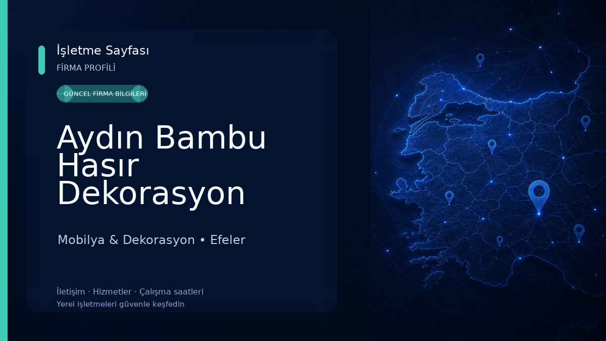 Aydın Bambu Hasır Dekorasyon