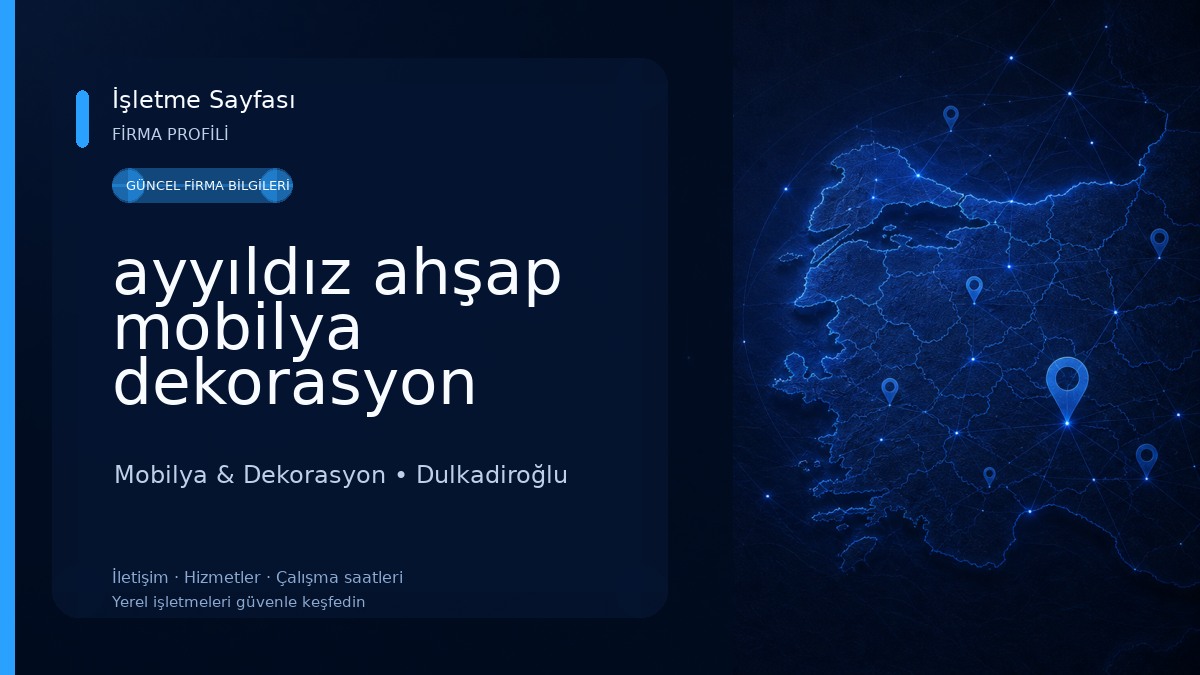 ayyıldız ahşap mobilya dekorasyon Mobilya & Dekorasyon