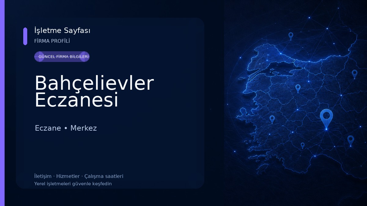 Bahçelievler Eczanesi Eczane