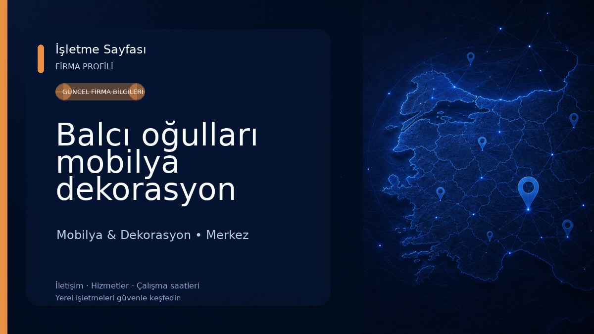 Balcı oğulları mobilya dekorasyon