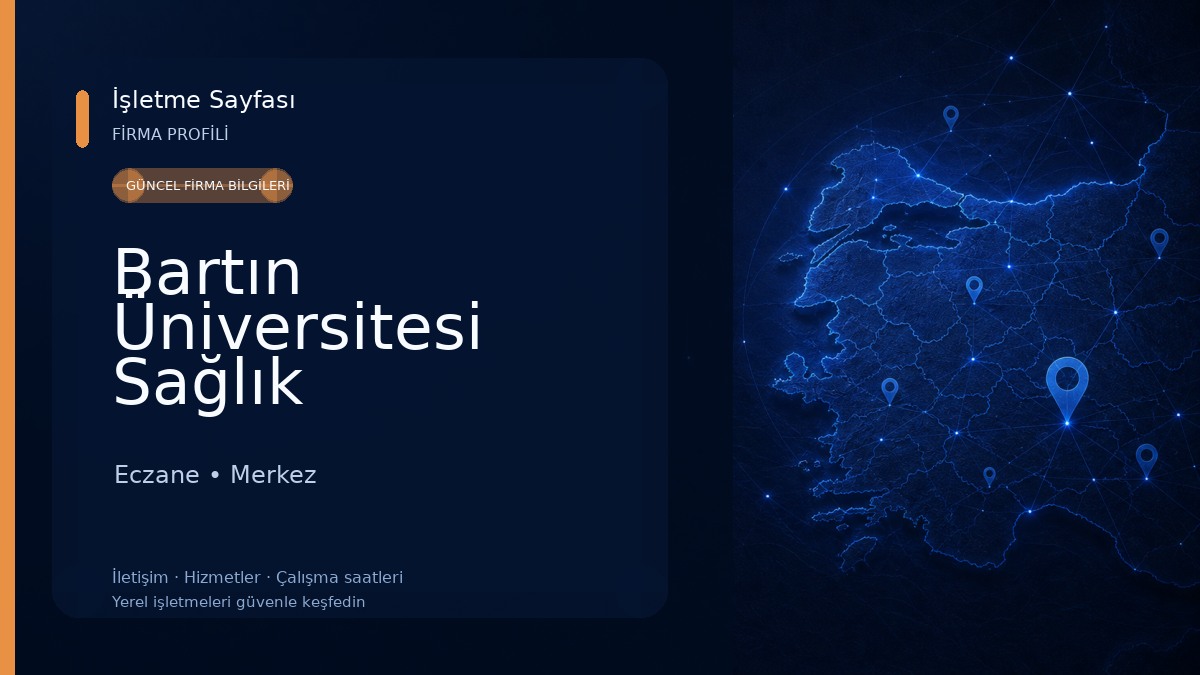 Bartın Üniversitesi Sağlık Hizmetleri Meslek Yüksekokulu Eczane