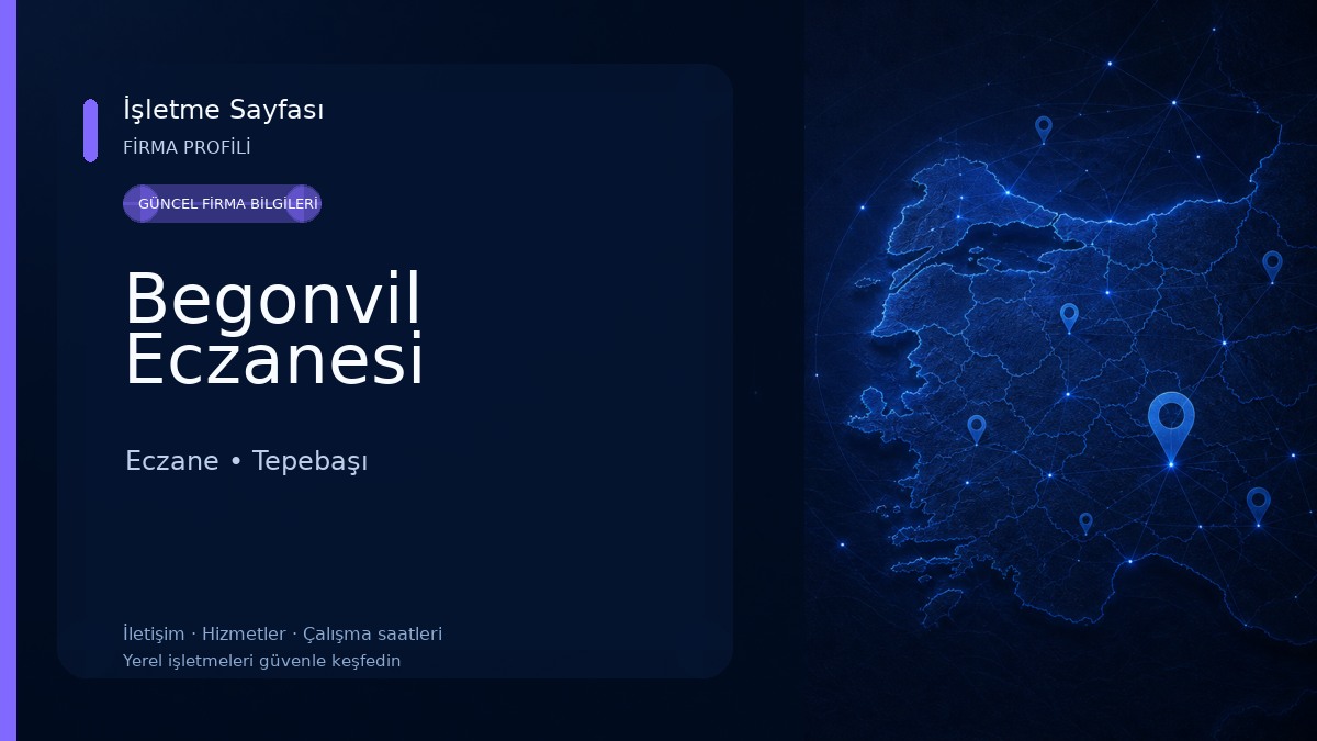 Begonvil Eczanesi Eczane