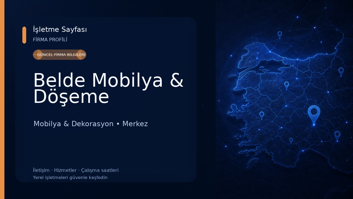 Belde Mobilya & Döşeme 