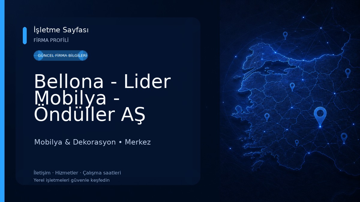 Bellona - Lider Mobilya - Öndüller AŞ Mobilya & Dekorasyon