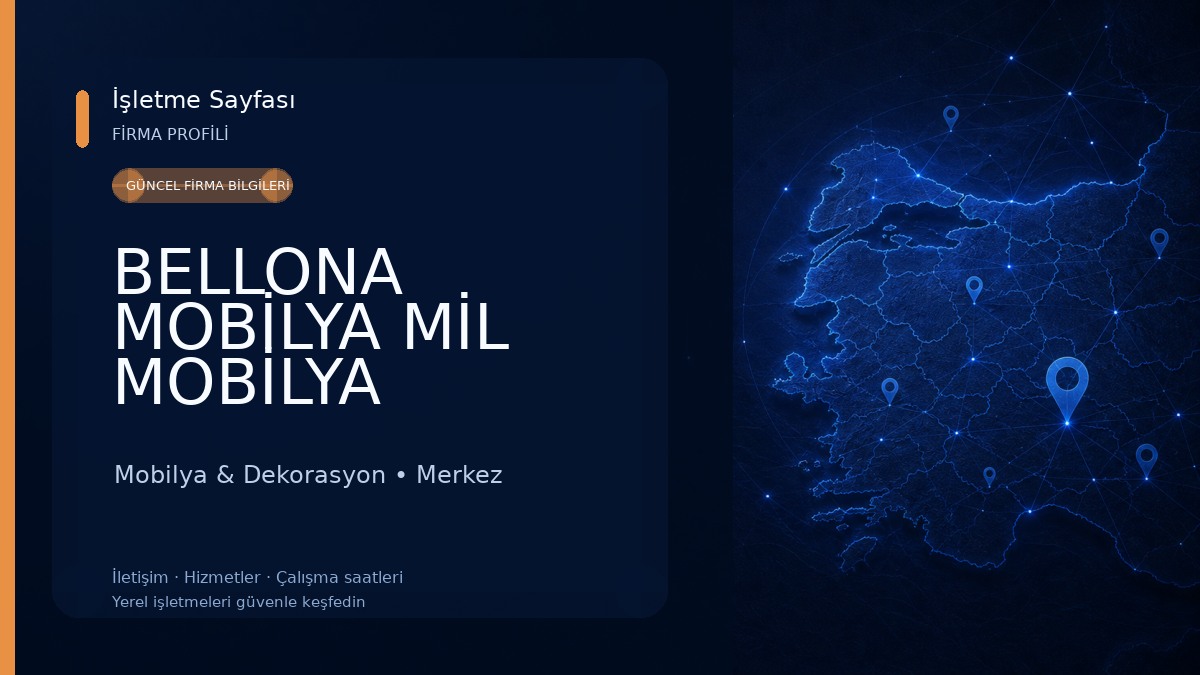 BELLONA MOBİLYA MİL MOBİLYA 