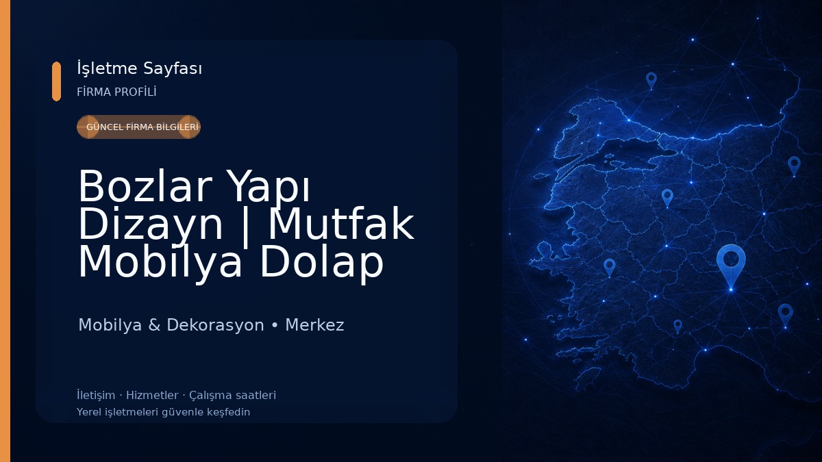 Bozlar Yapı Dizayn | Mutfak Mobilya Dolap İmalatı Mobilya & Dekorasyon
