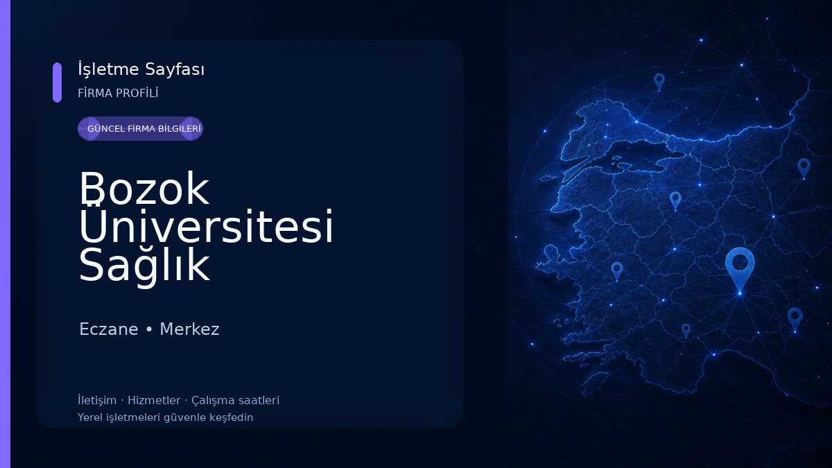 Bozok Üniversitesi Sağlık Hizmetleri Meslek Yüksekokulu Eczane