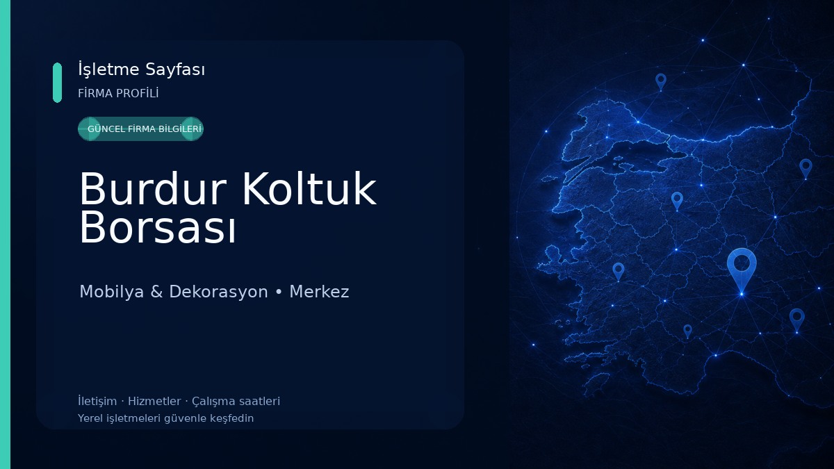 Burdur Koltuk Borsası
