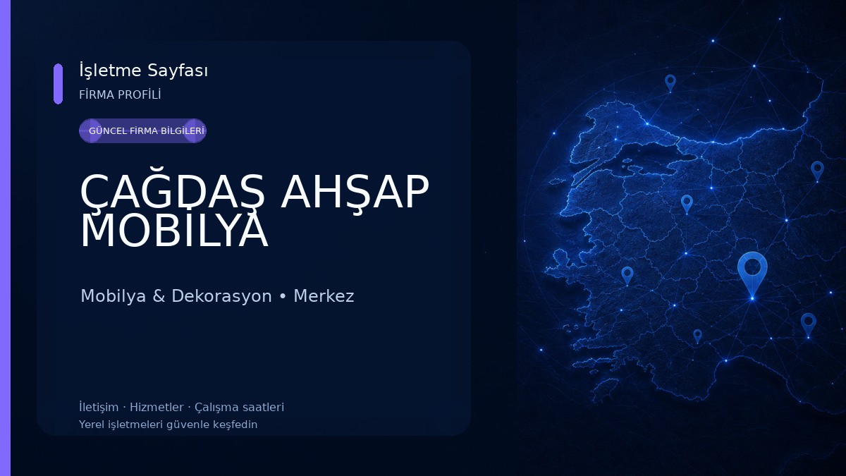 ÇAĞDAŞ AHŞAP MOBİLYA