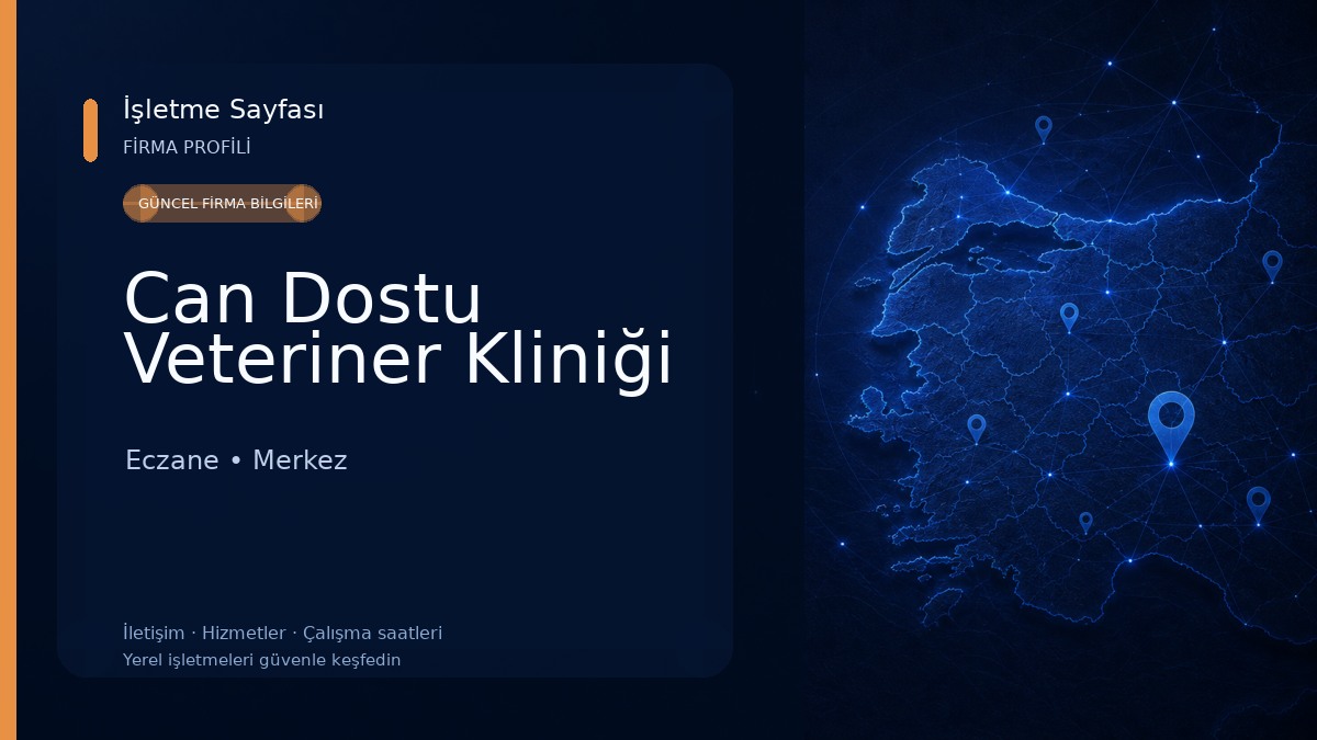 Can Dostu Veteriner Kliniği Eczane