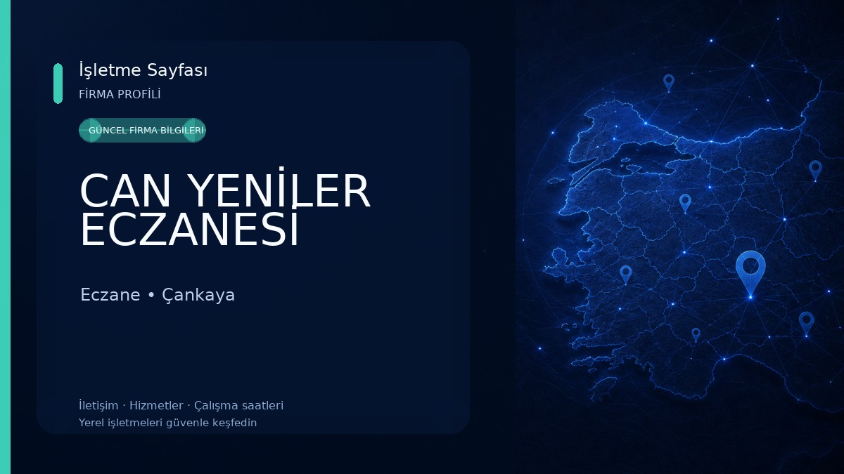 CAN YENİLER ECZANESİ 