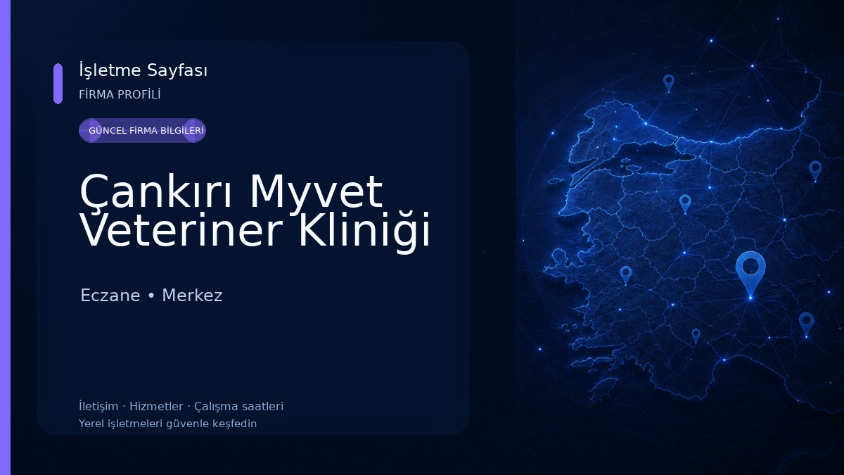Çankırı Myvet Veteriner Kliniği Eczane