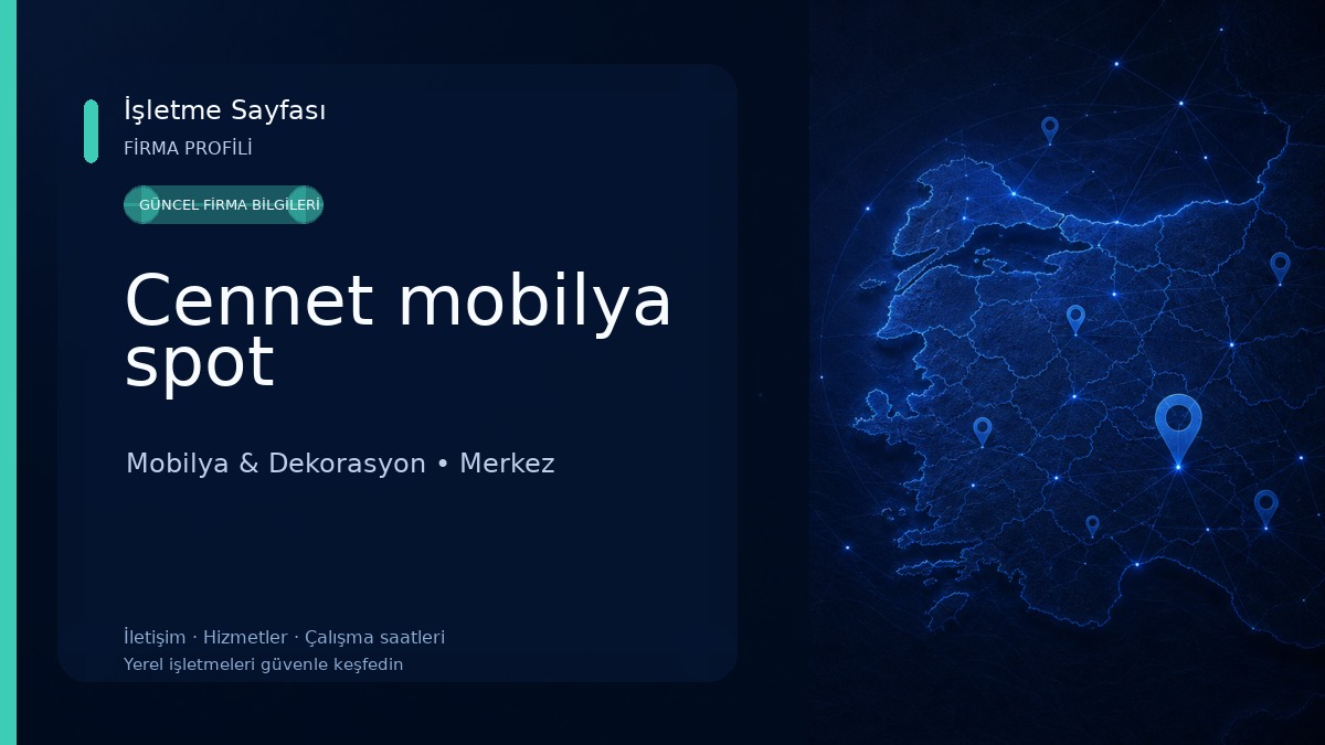Cennet mobilya spot Mobilya & Dekorasyon