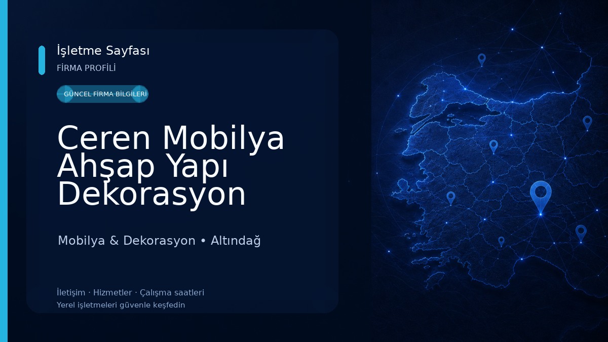 Ceren Mobilya Ahşap Yapı Dekorasyon Mobilya & Dekorasyon