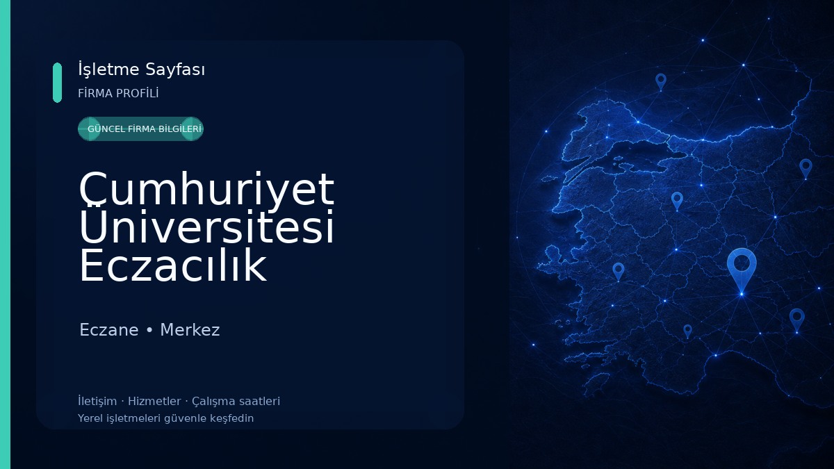 Cumhuriyet Üniversitesi Eczacılık Fakültesi Eczane