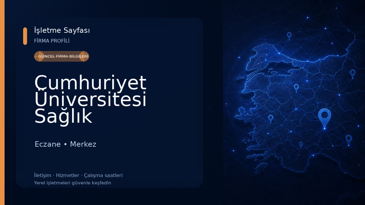 Cumhuriyet Üniversitesi Sağlık Hizmetleri Meslek Yüksekokulu Eczane