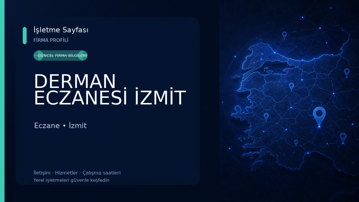 DERMAN ECZANESİ İZMİT Eczane