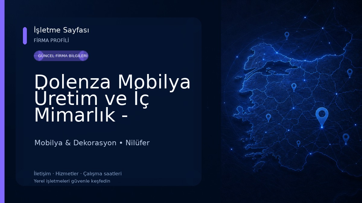 Dolenza Mobilya Üretim ve İç Mimarlık - Mutfak, Kapı, Banyo