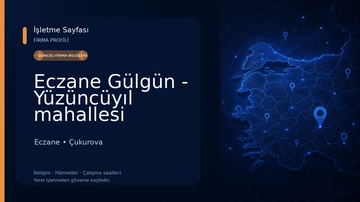 Eczane Gülgün - Yüzüncüyıl mahallesi