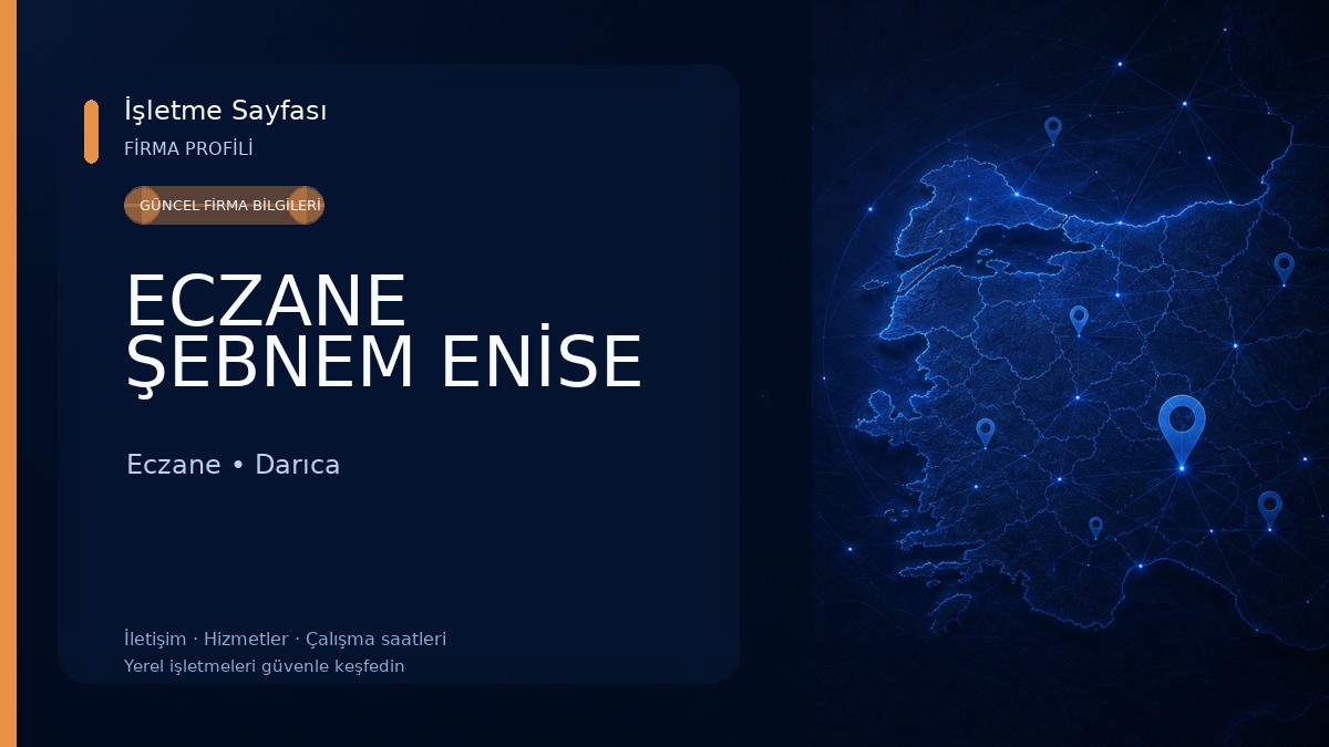 ECZANE ŞEBNEM ENİSE Eczane