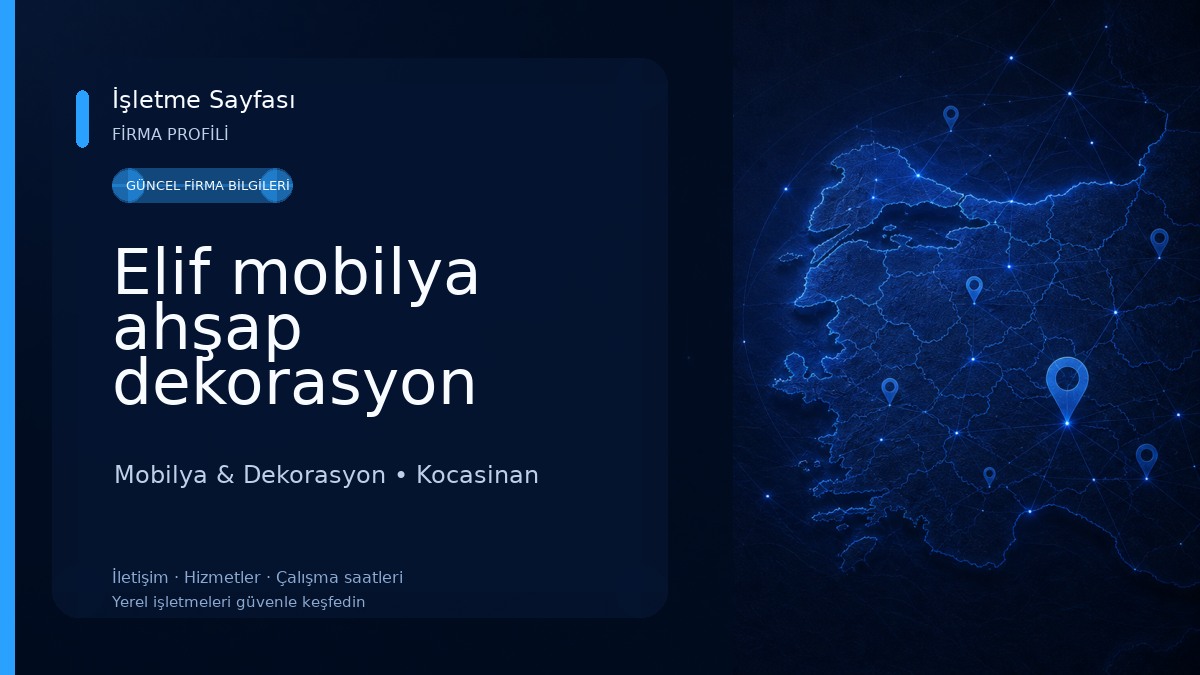 Elif mobilya ahşap dekorasyon kayseri