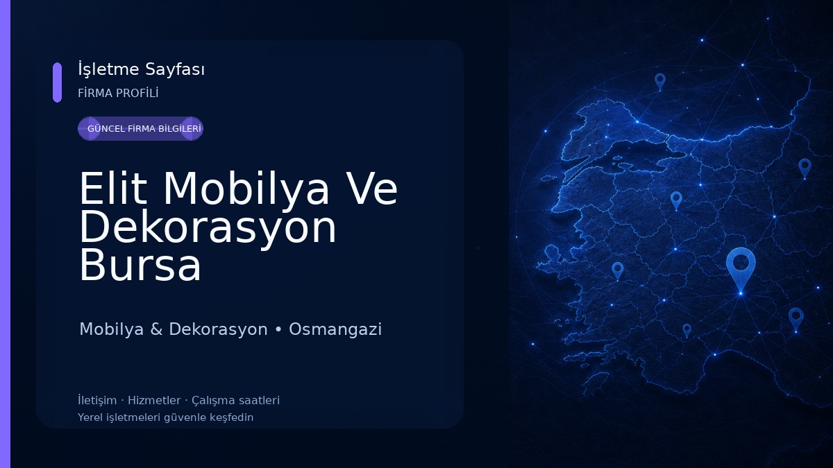 Elit Mobilya Ve Dekorasyon Bursa