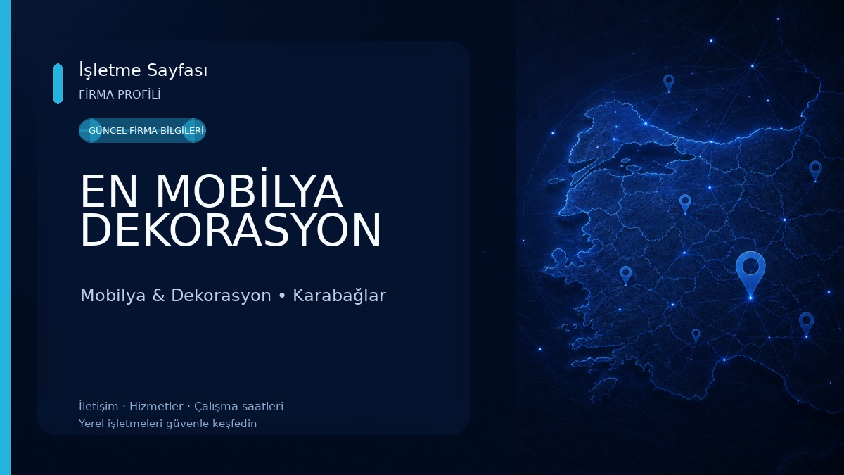 EN MOBİLYA DEKORASYON Mobilya & Dekorasyon