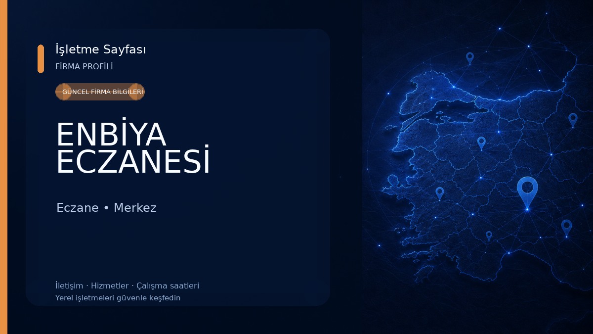 ENBİYA ECZANESİ Eczane