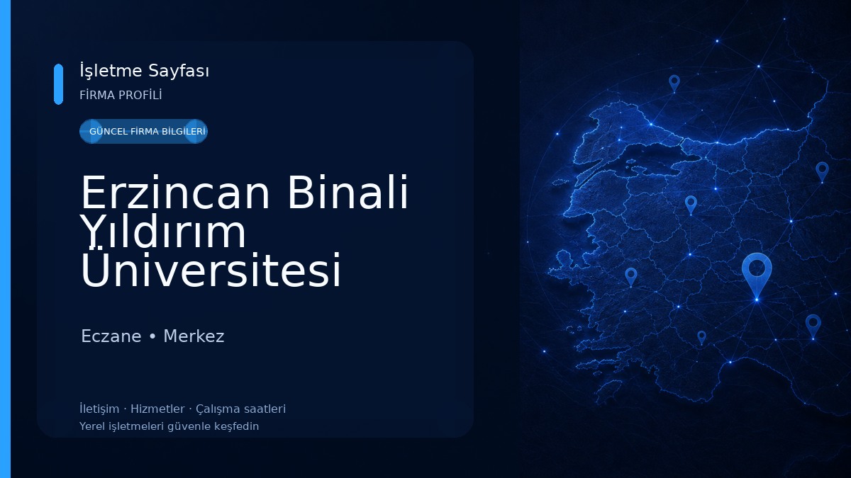 Erzincan Binali Yıldırım Üniversitesi Sağlık Bilimleri Fakültesi Eczane