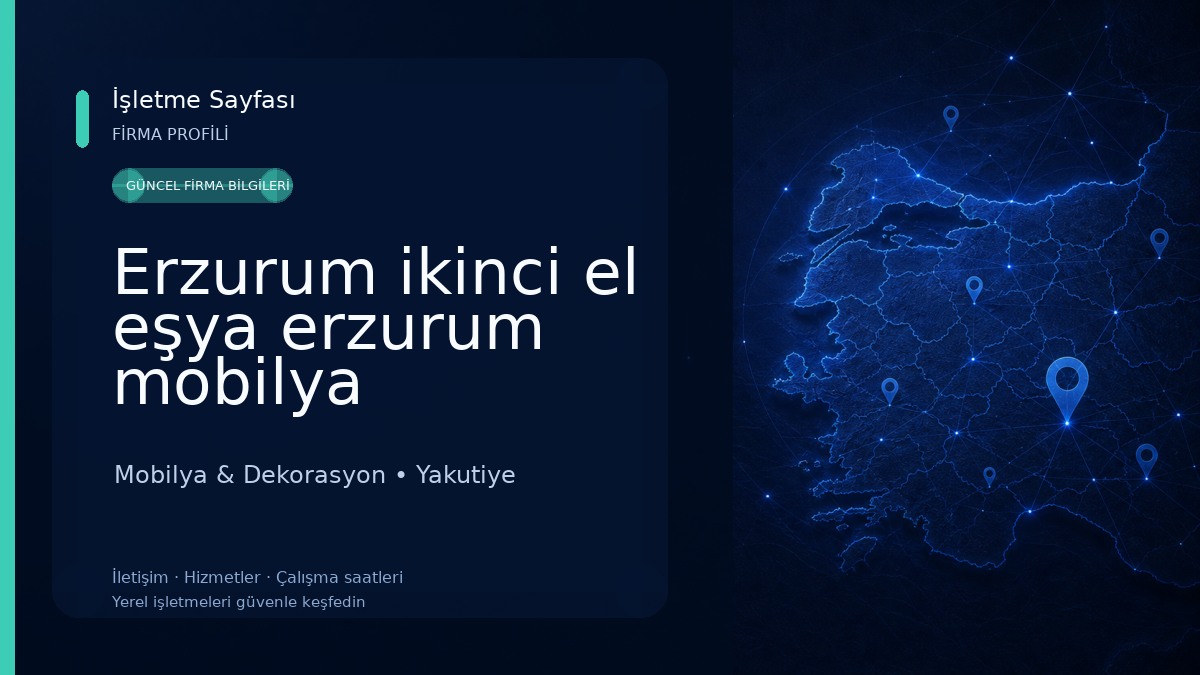 Erzurum ikinci el eşya erzurum mobilya