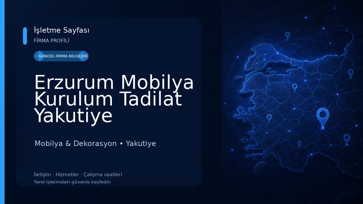 Erzurum Mobilya Kurulum Tadilat Yakutiye