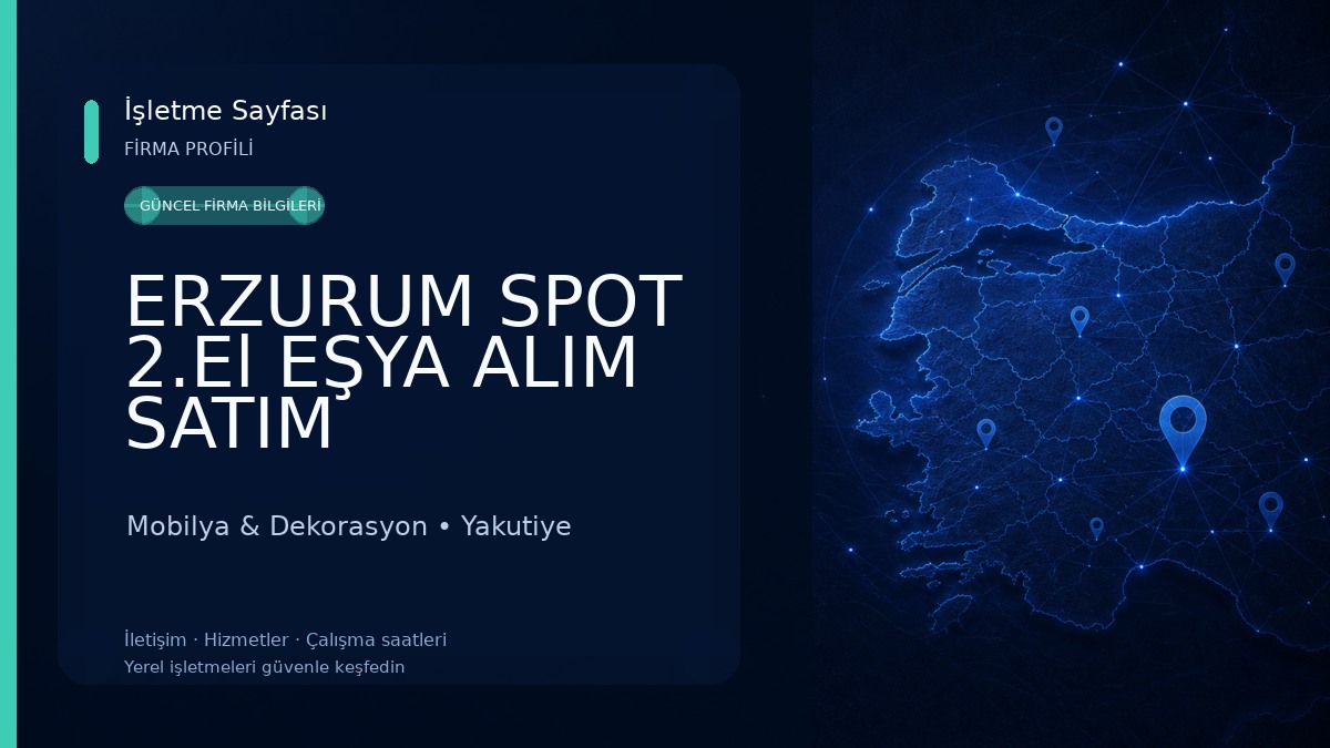 ERZURUM SPOT 2.El EŞYA ALIM SATIM