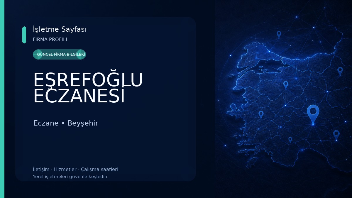 EŞREFOĞLU ECZANESİ